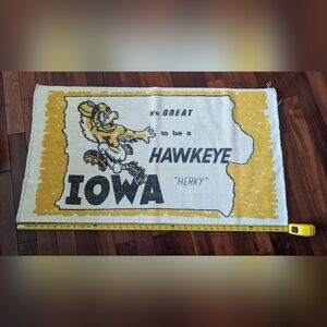 Vintage Iowa Hawkeyes Rug